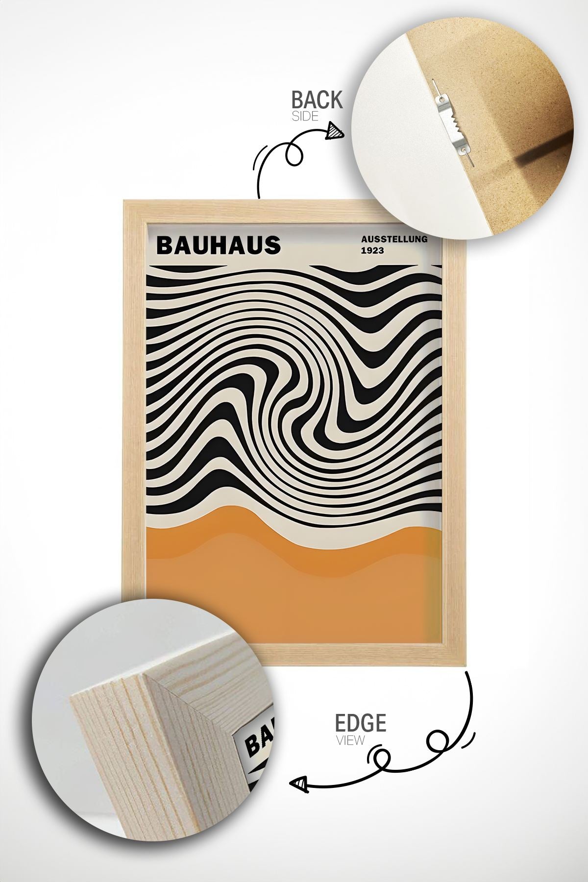 Tablou decorativ MDF cu ramă (6 piese), Artsycllct7, Multicolor