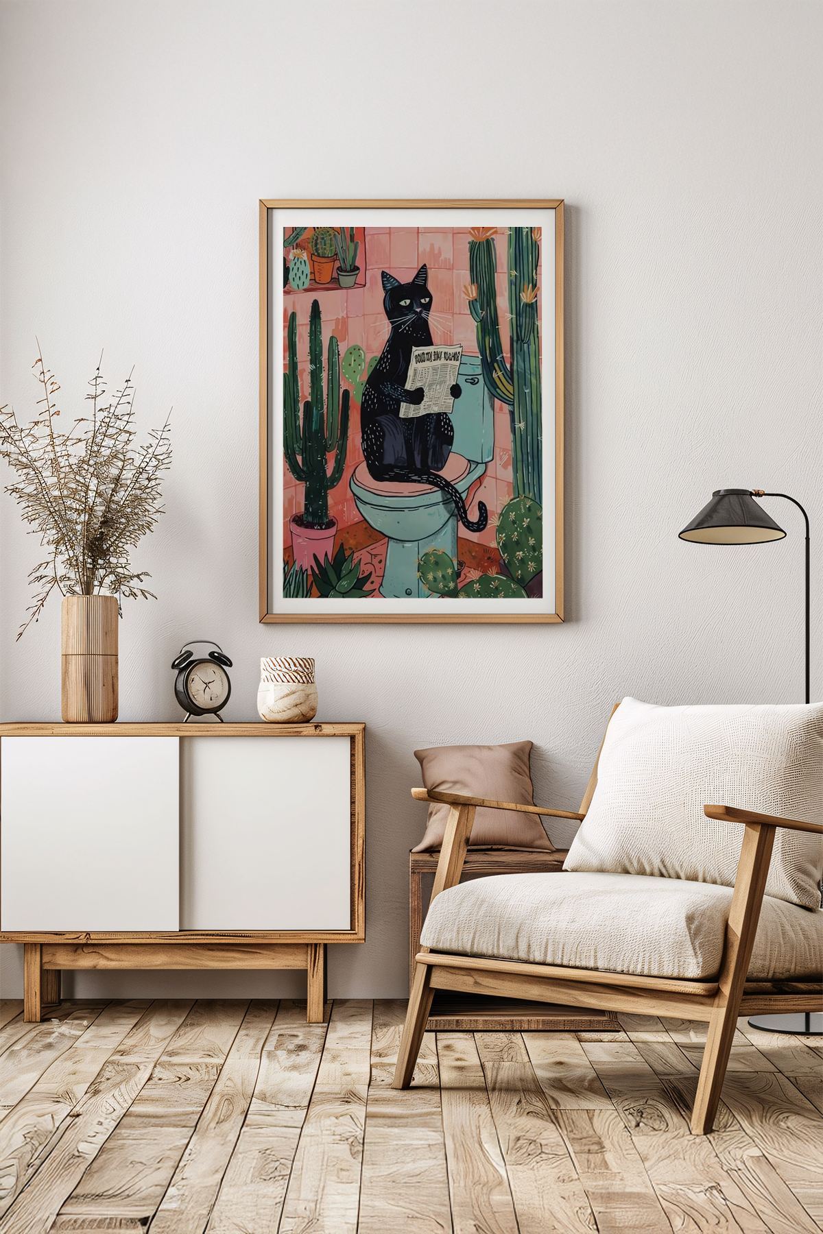 Tablou decorativ cu ramă, Ersy1Ham36, Multicolor