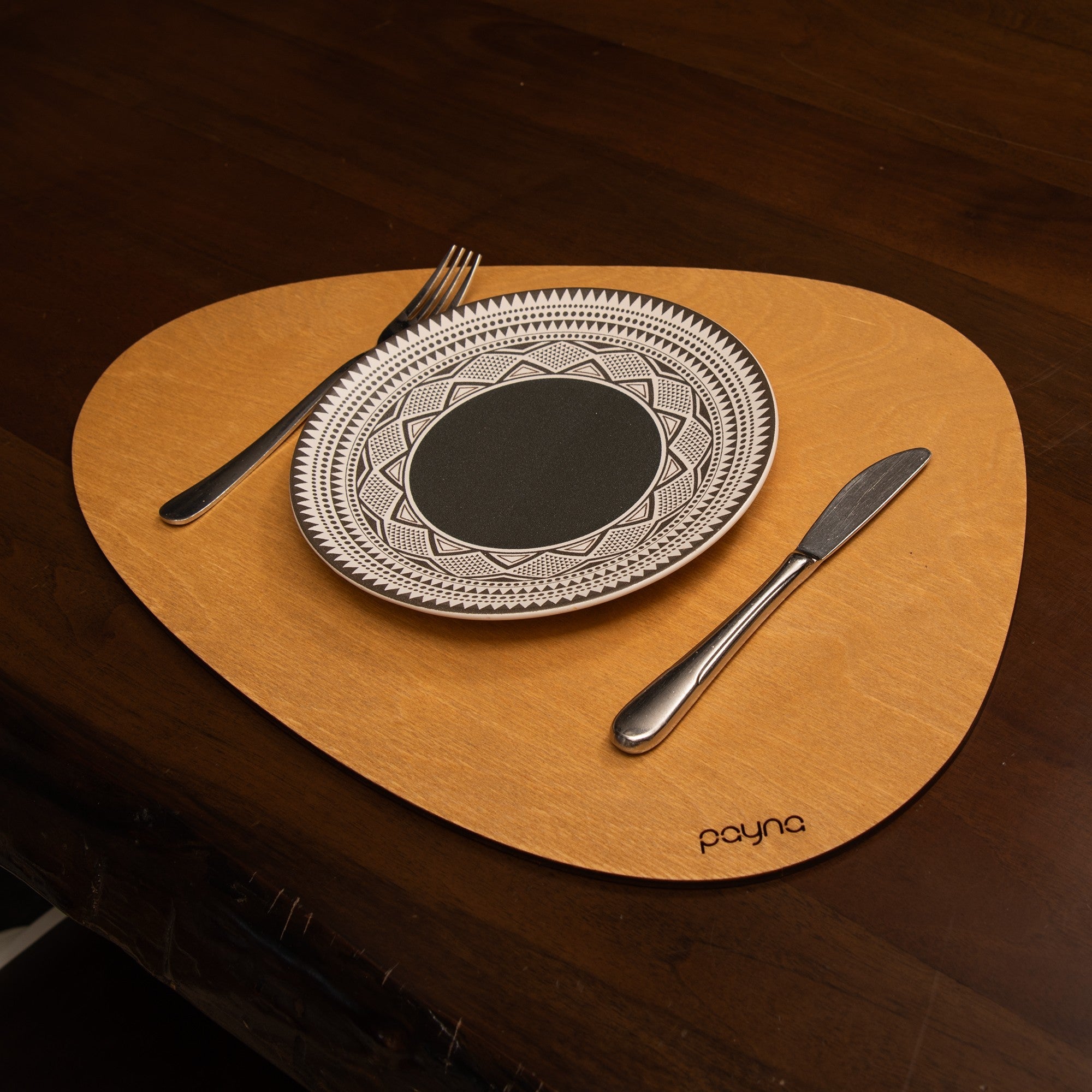 Set suporturi de masă din lemn (6 piese), Pear - Honey, Miere