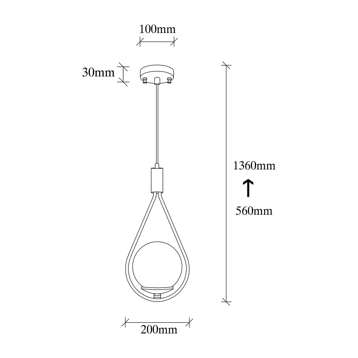 Candelabru, GMN-00008, Negru
