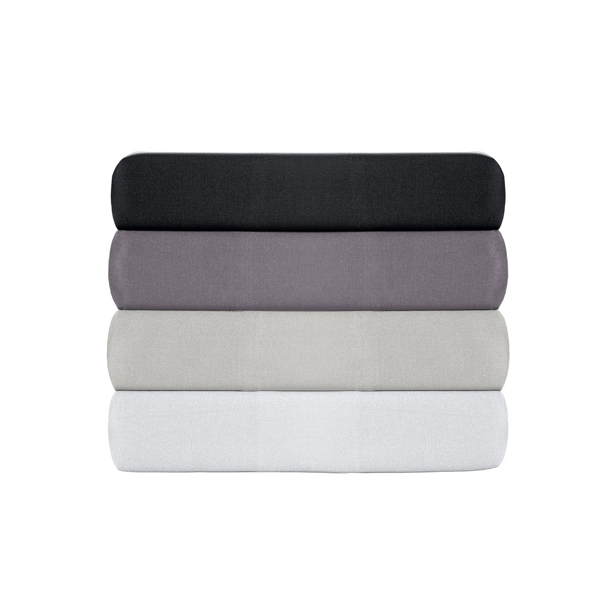 Cearșaf pat dublu cu elastic ranforce, Tonne Grise - 70, Gri închis
