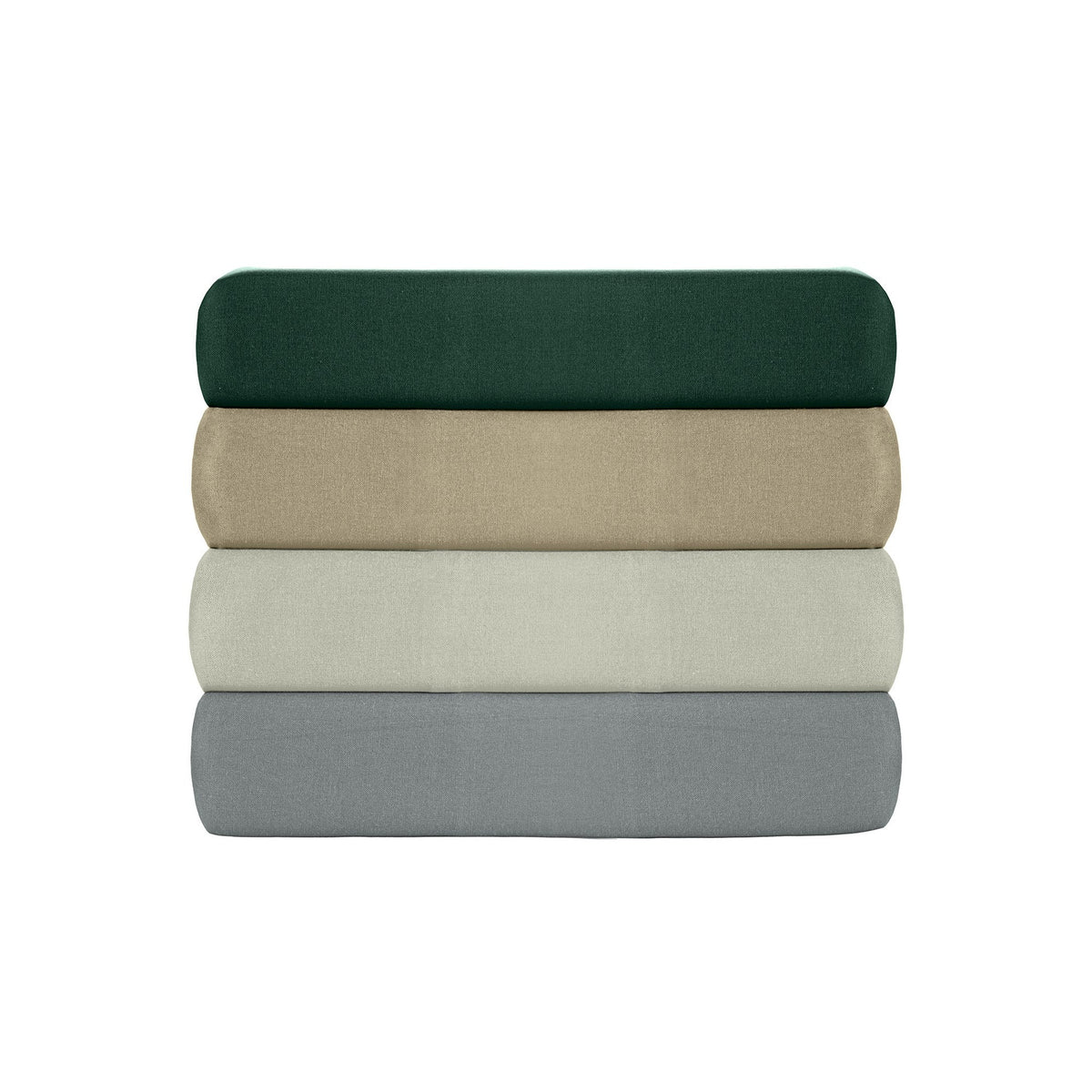 Cearșaf pat dublu XL cu elastic ranforce, Tonne Verte - 52, Gri închis