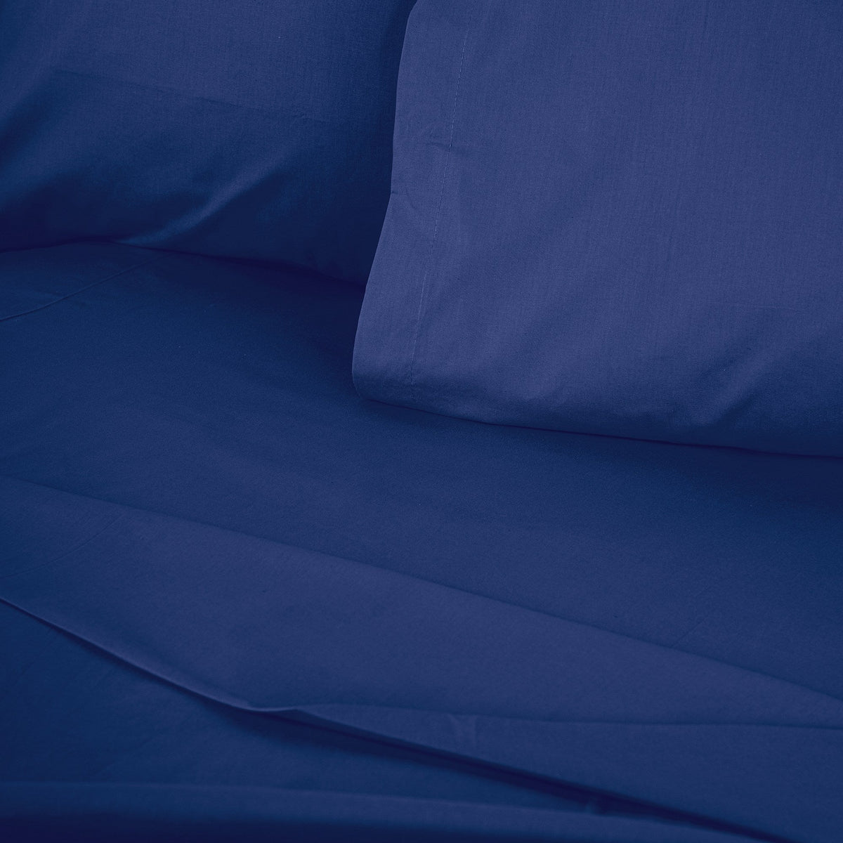 Cearșaf pat king cu elastic ranforce, Tonne Bleue - 75, Albastru închis