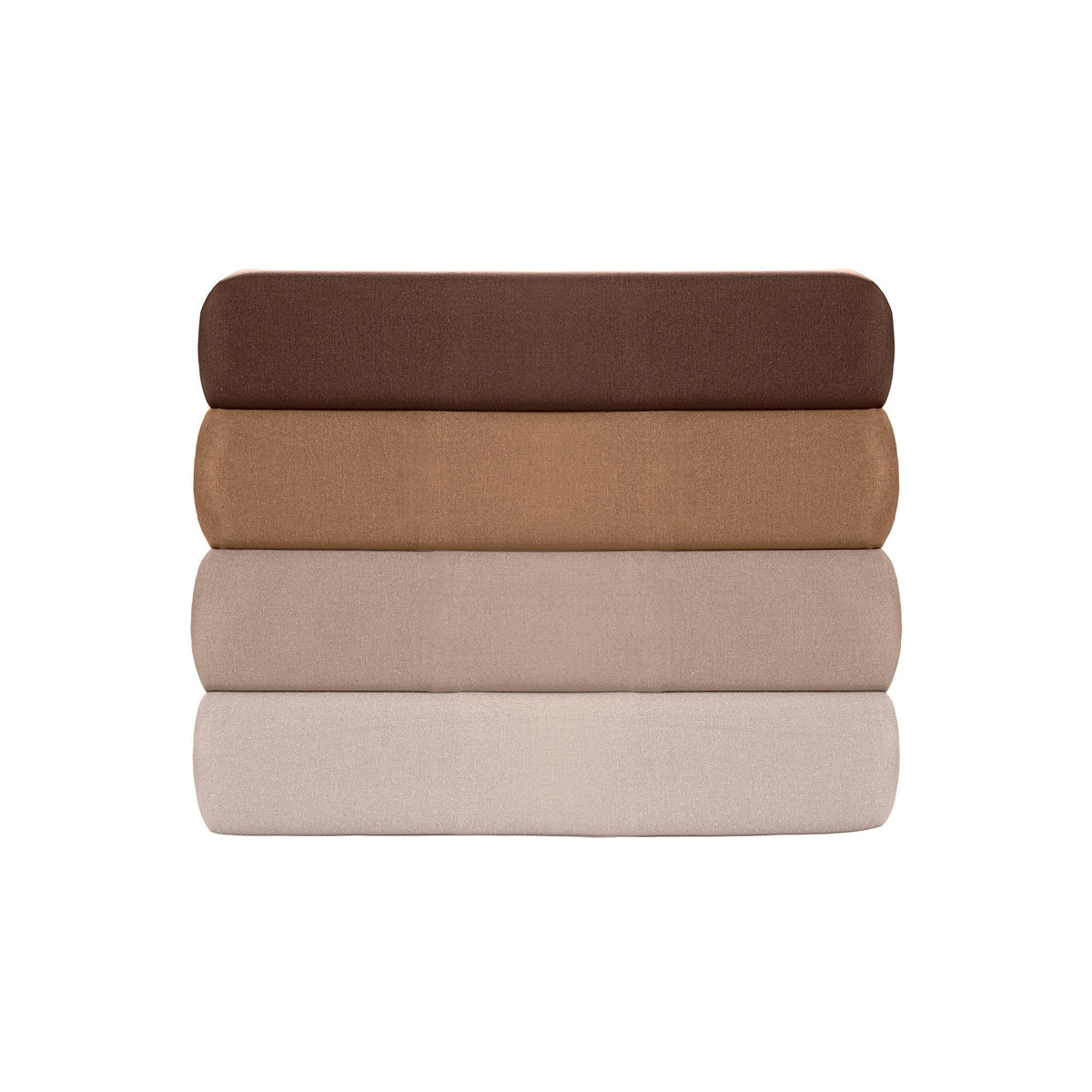 Cearșaf pat king cu elastic ranforce, Tonne Brune - 88, Maro închis