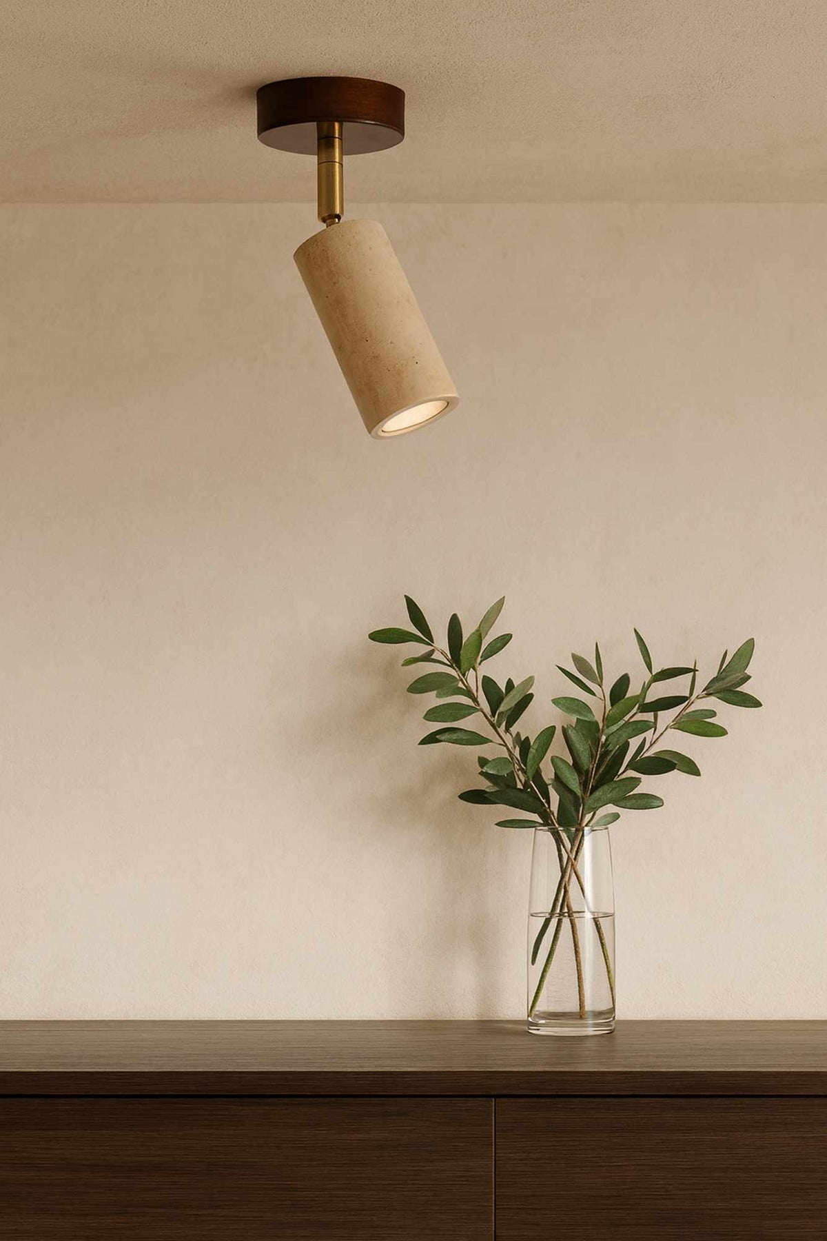 Candelabru, Nur - Walnut, Bej / Nuc