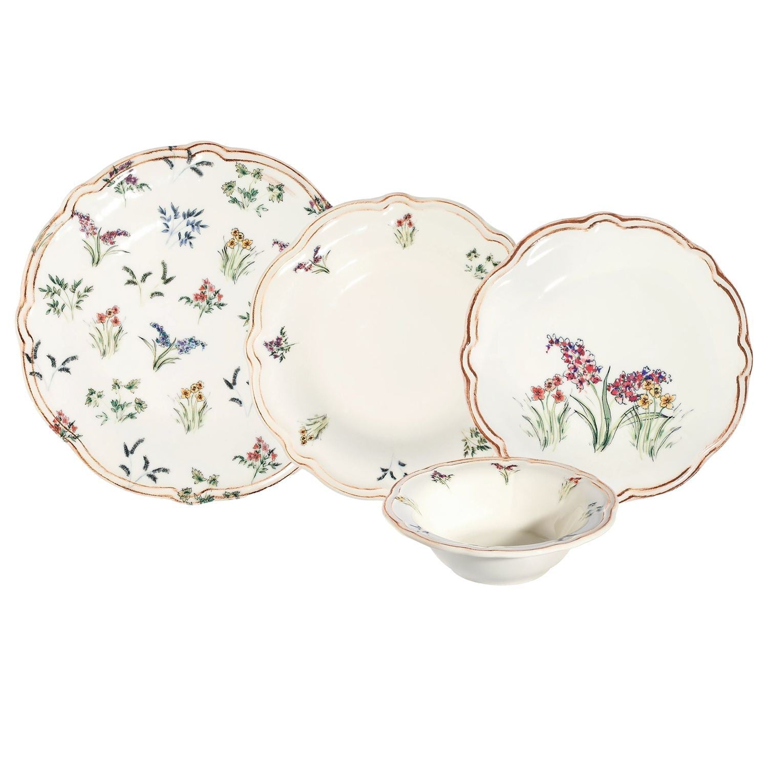 Set veselă (24 piese), Amber 24, Multicolor