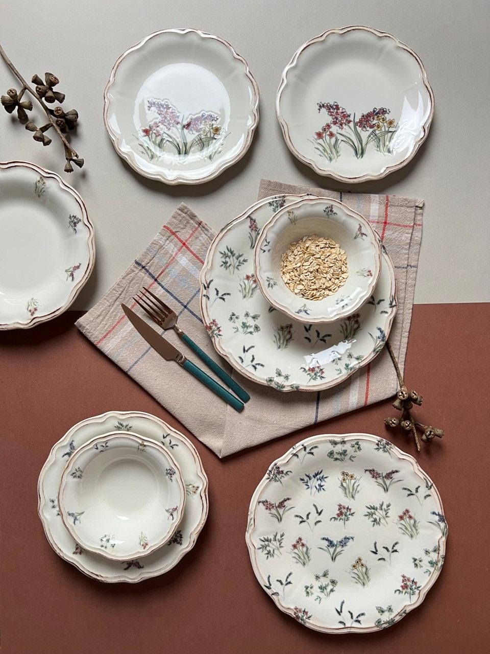 Set veselă (24 piese), Amber 24, Multicolor