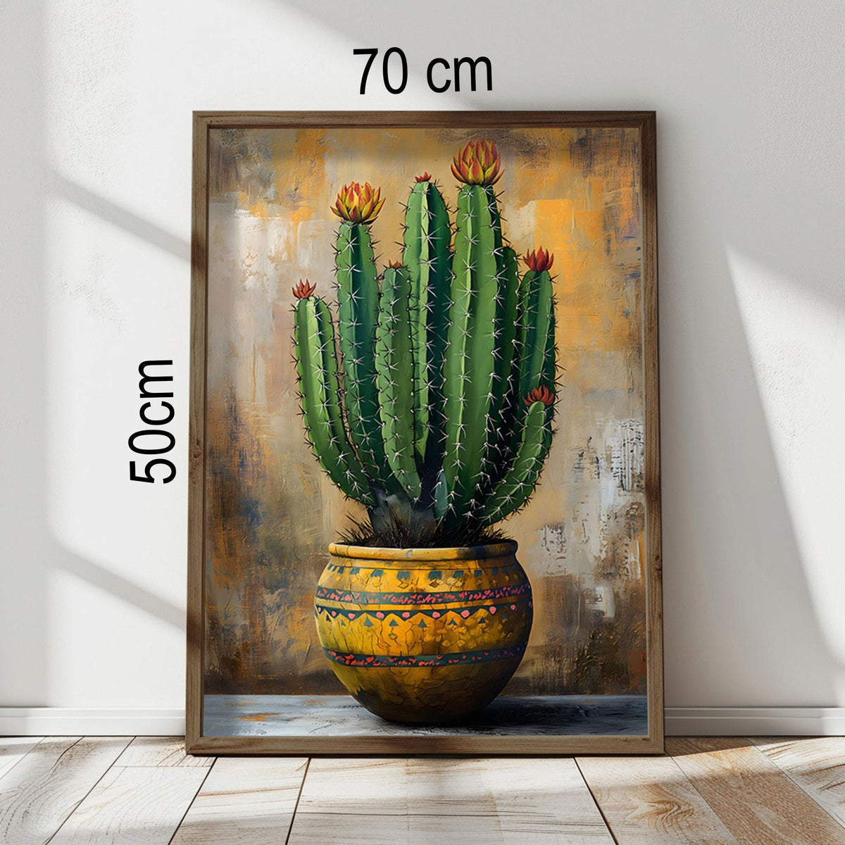 Tablou decorativ MDF cu ramă, AI118, Multicolor