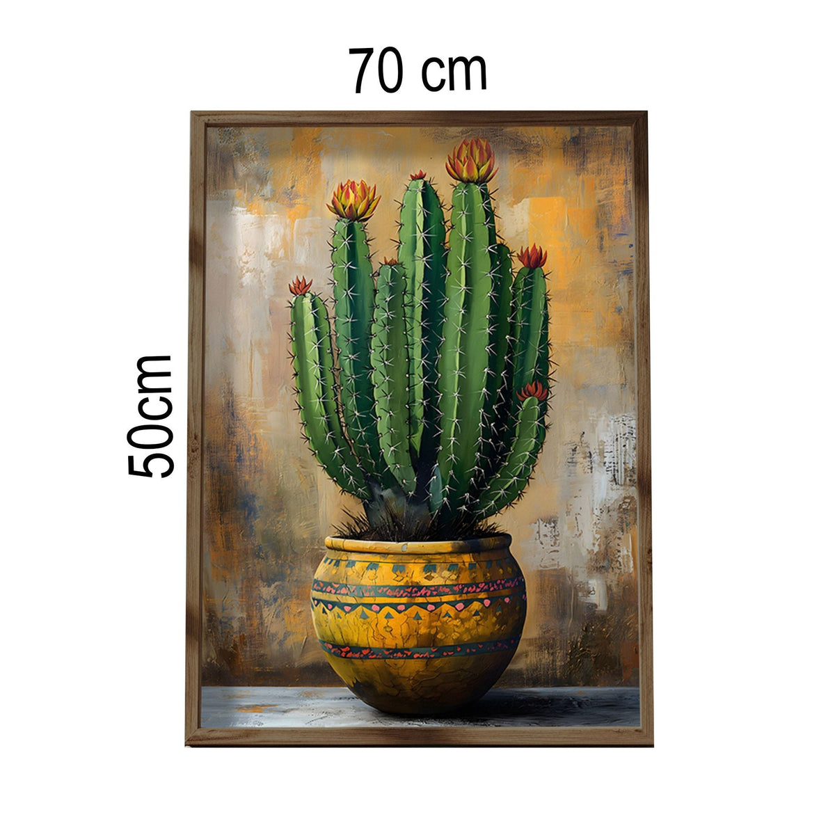 Tablou decorativ MDF cu ramă, AI118, Multicolor