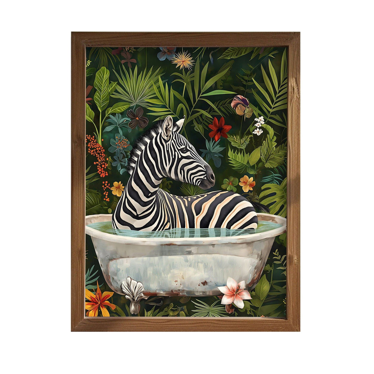 Tablou decorativ MDF cu ramă, AI180, Multicolor
