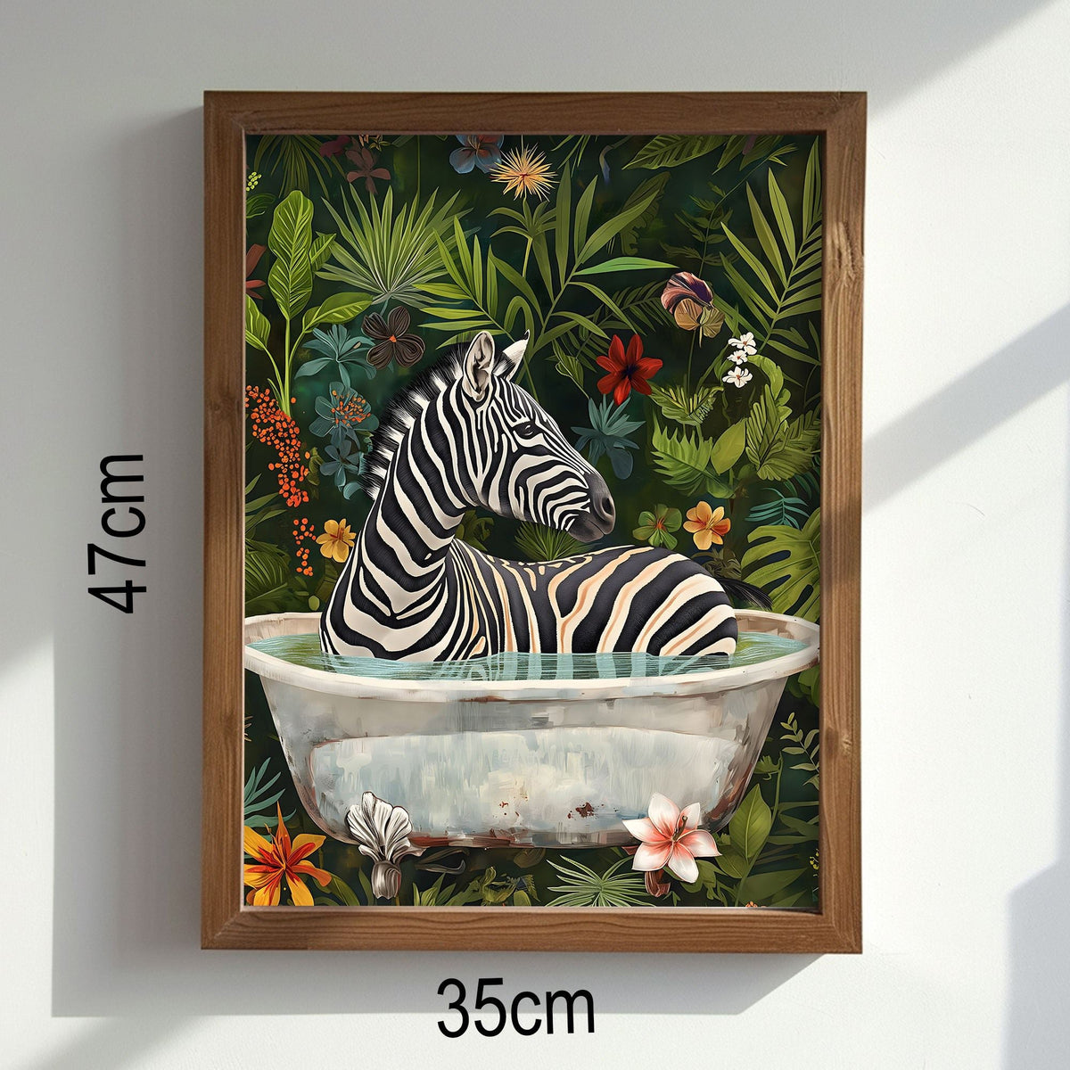 Tablou decorativ MDF cu ramă, AI180, Multicolor
