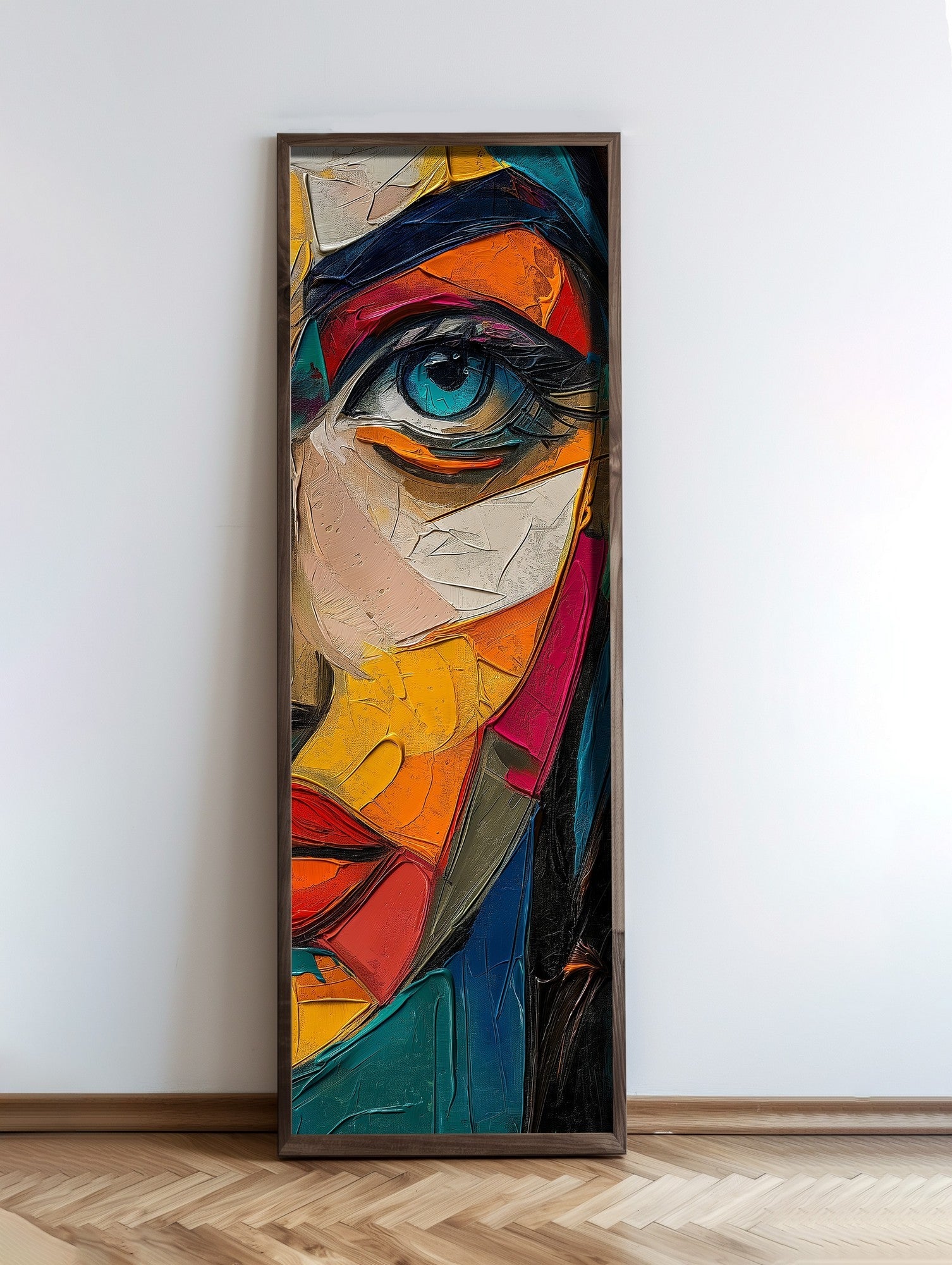 Tablou decorativ MDF cu ramă, EMR078, Multicolor