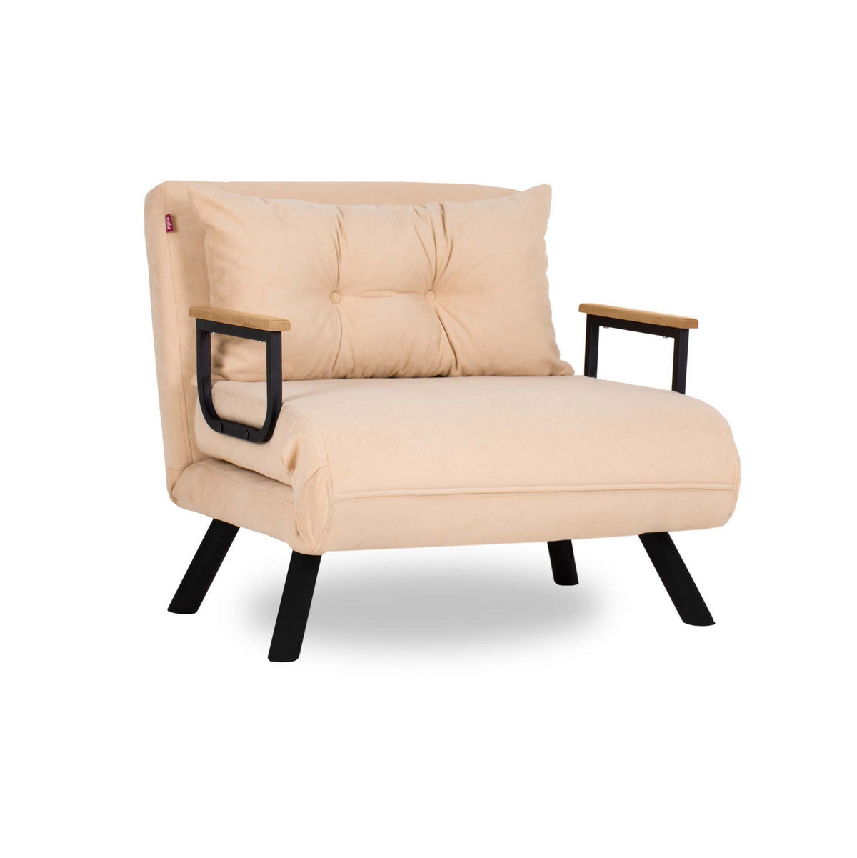 Canapea extensibilă 1 loc, Sando Single - Cream, Crem
