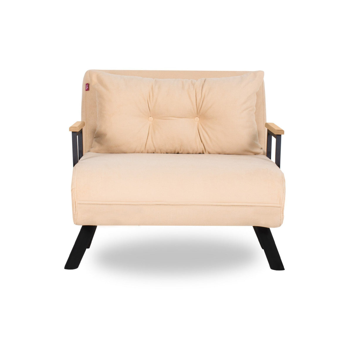 Canapea extensibilă 1 loc, Sando Single - Cream, Crem