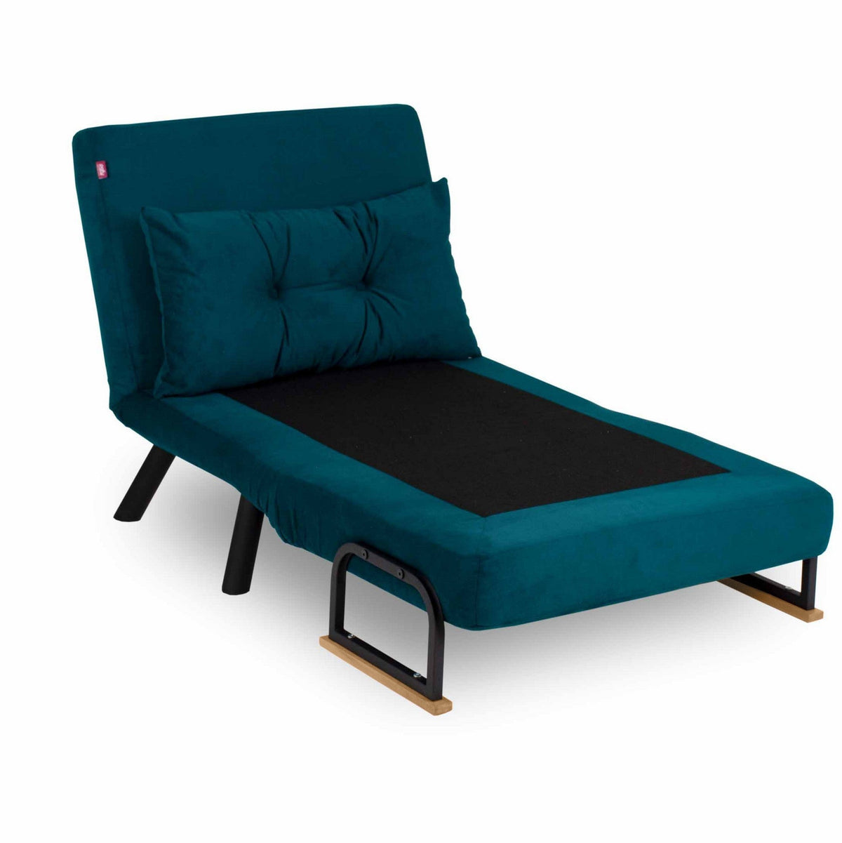 Canapea extensibilă 1 loc, Sando Single - Petrol Green, Verde petrol