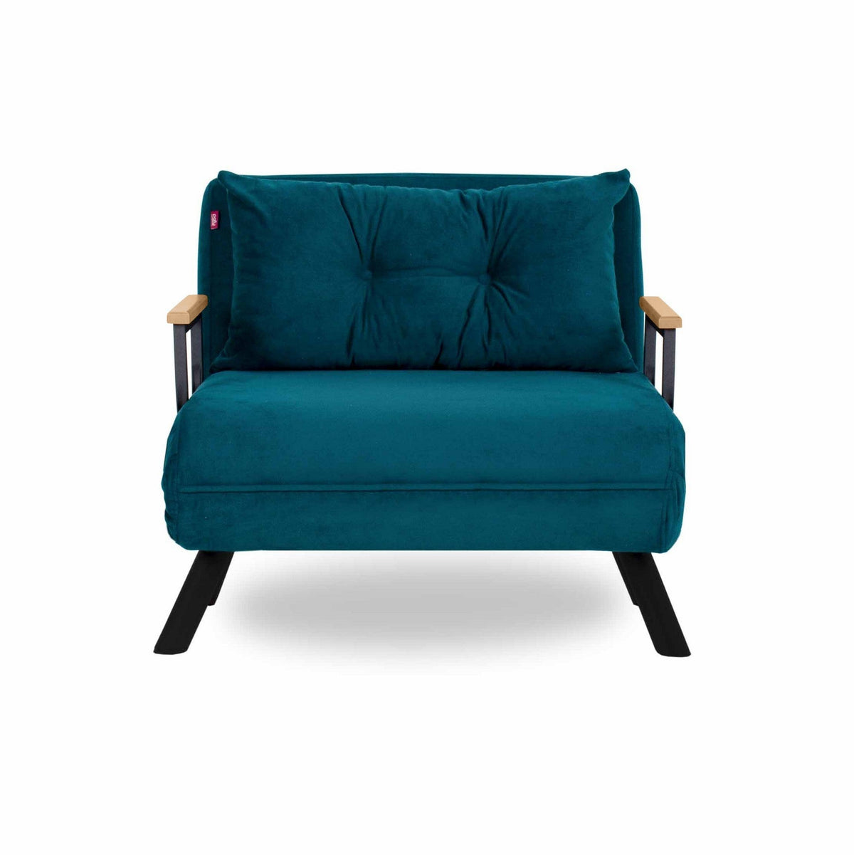 Canapea extensibilă 1 loc, Sando Single - Petrol Green, Verde petrol