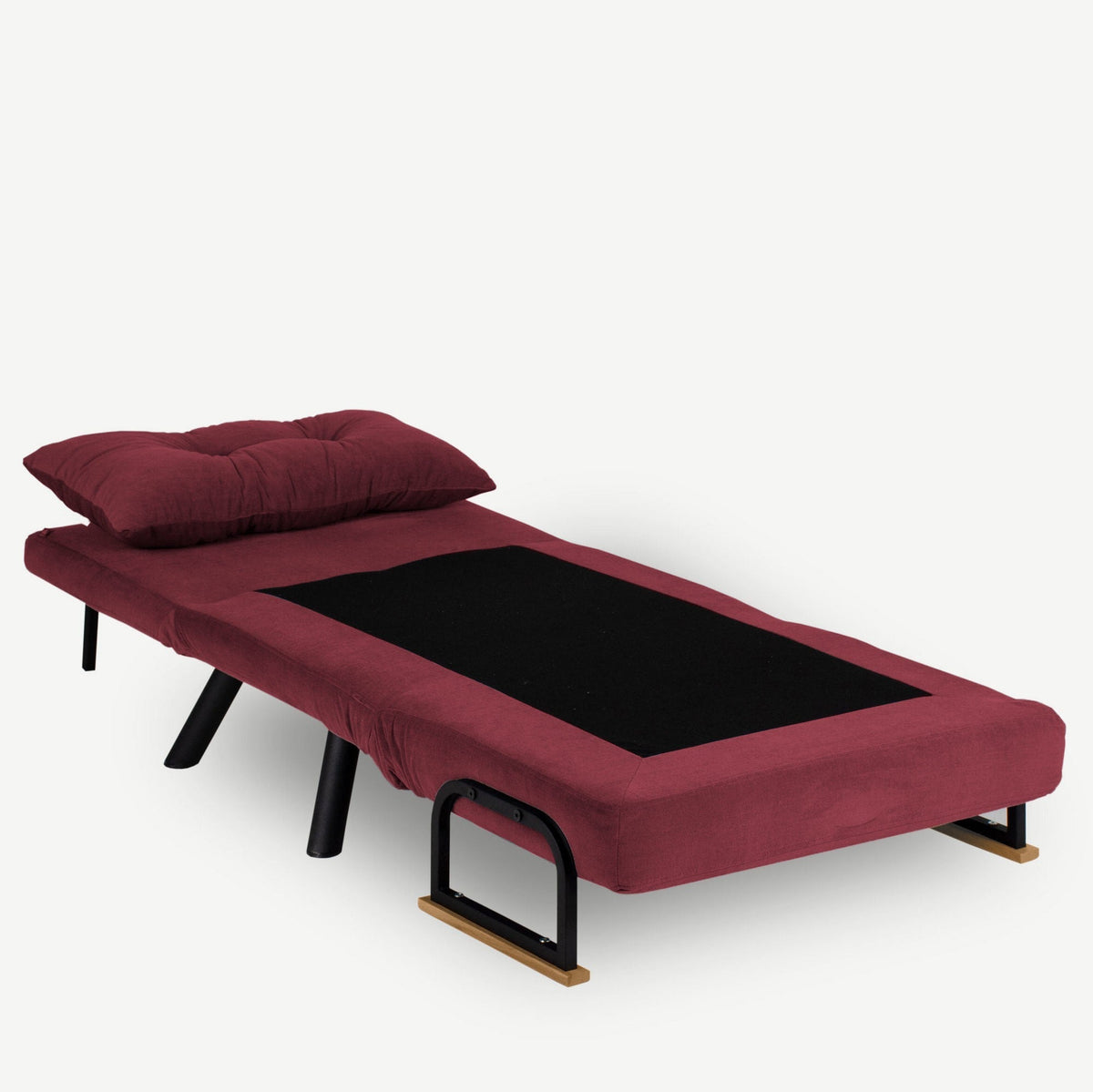 Canapea extensibilă 1 loc, Sando Single - Maroon, Vișiniu