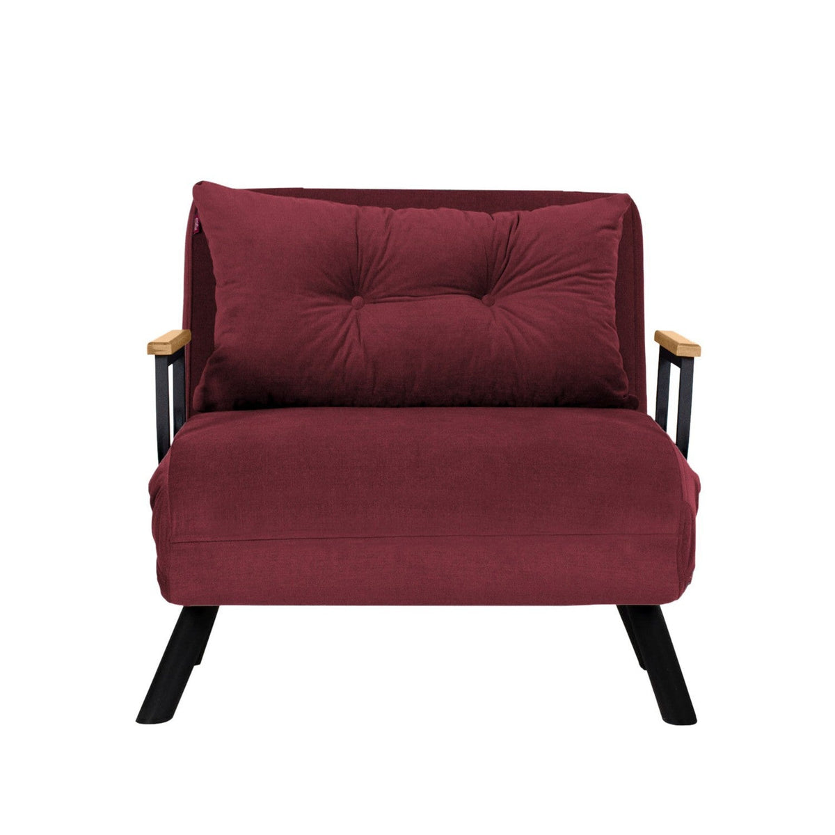 Canapea extensibilă 1 loc, Sando Single - Maroon, Vișiniu