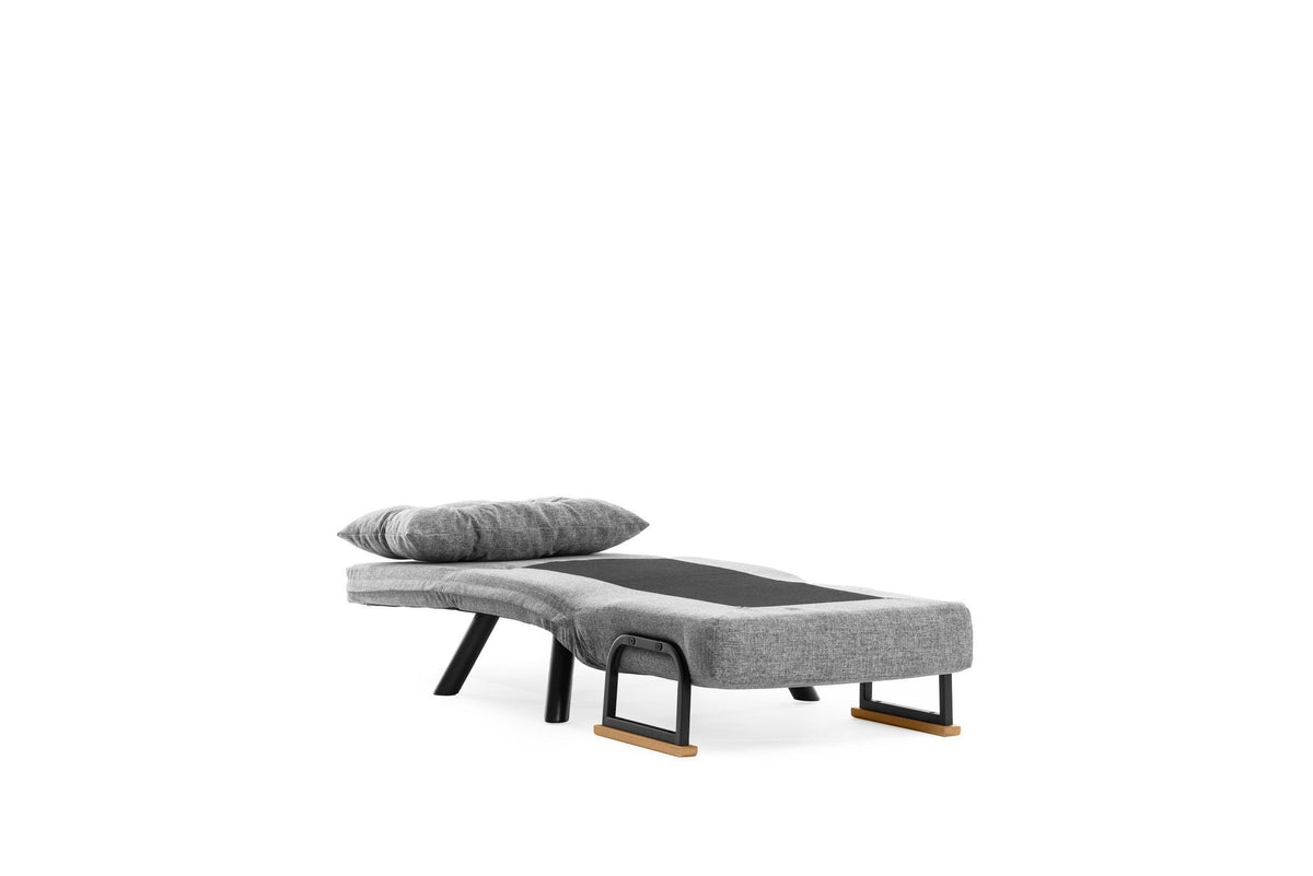 Canapea extensibilă 1 loc, Sando Single - Light Grey, Gri deschis