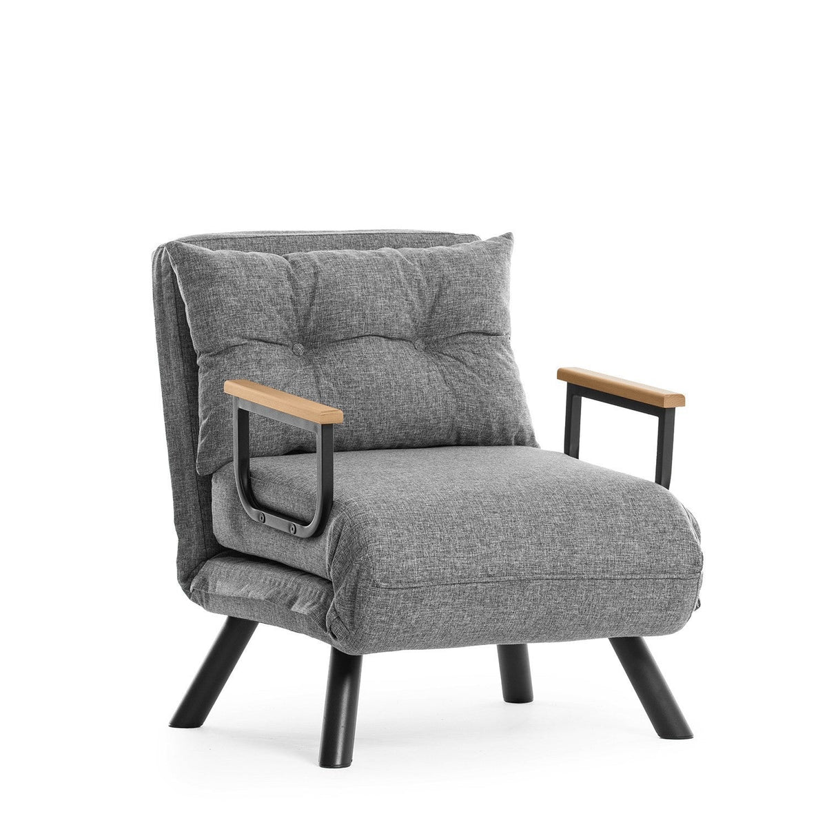 Canapea extensibilă 1 loc, Sando Single - Light Grey, Gri deschis