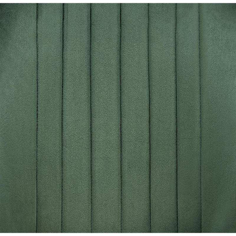 Scaun tapitat K432, verde inchis, stofa catifelata, 48x57x85 cm