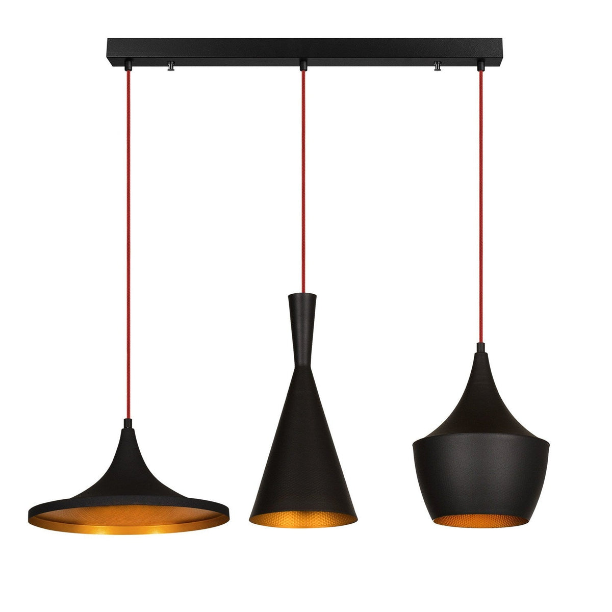Candelabru, Elmas - 3561, Negru / Auriu