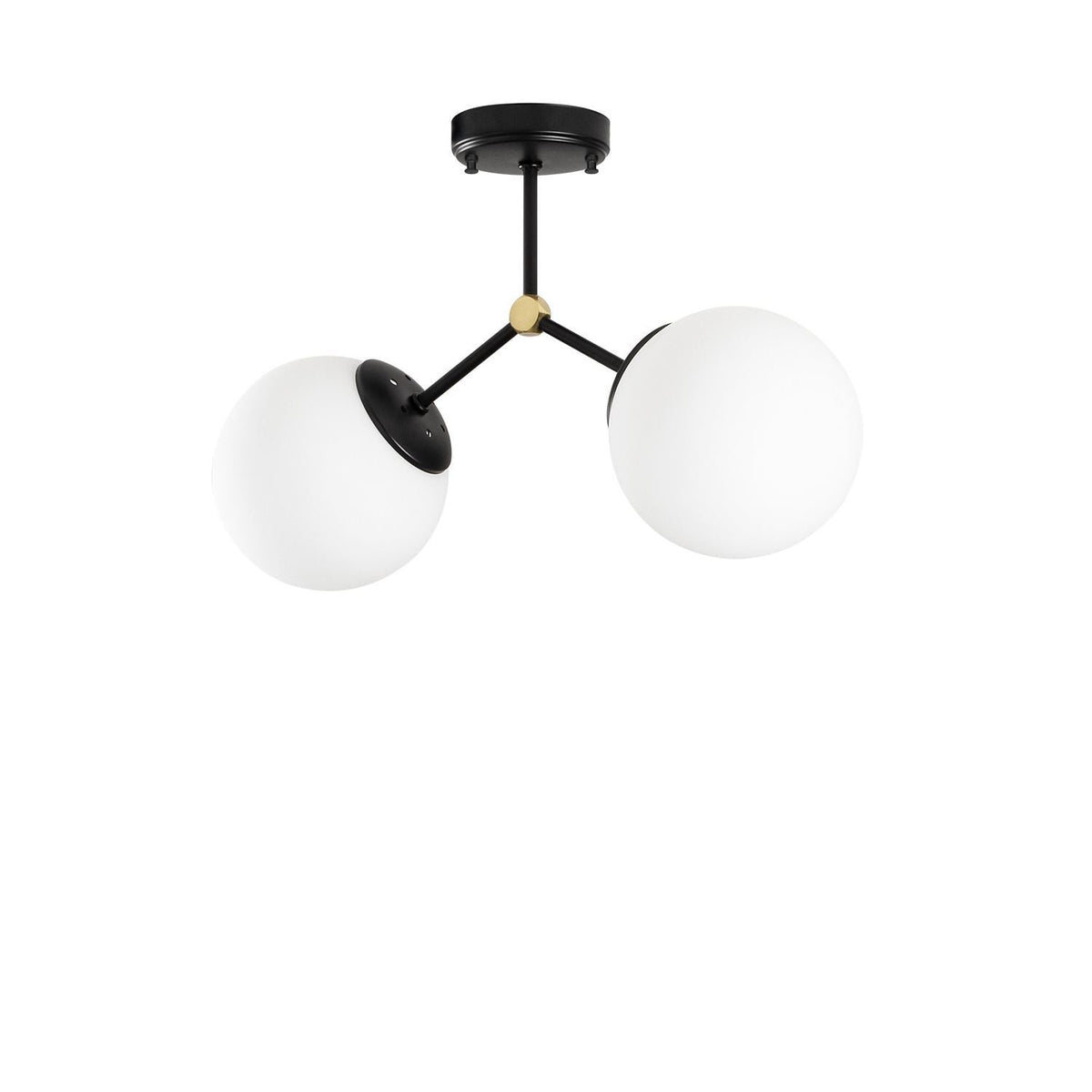 Candelabru, Damar - 6331, Negru / Alb