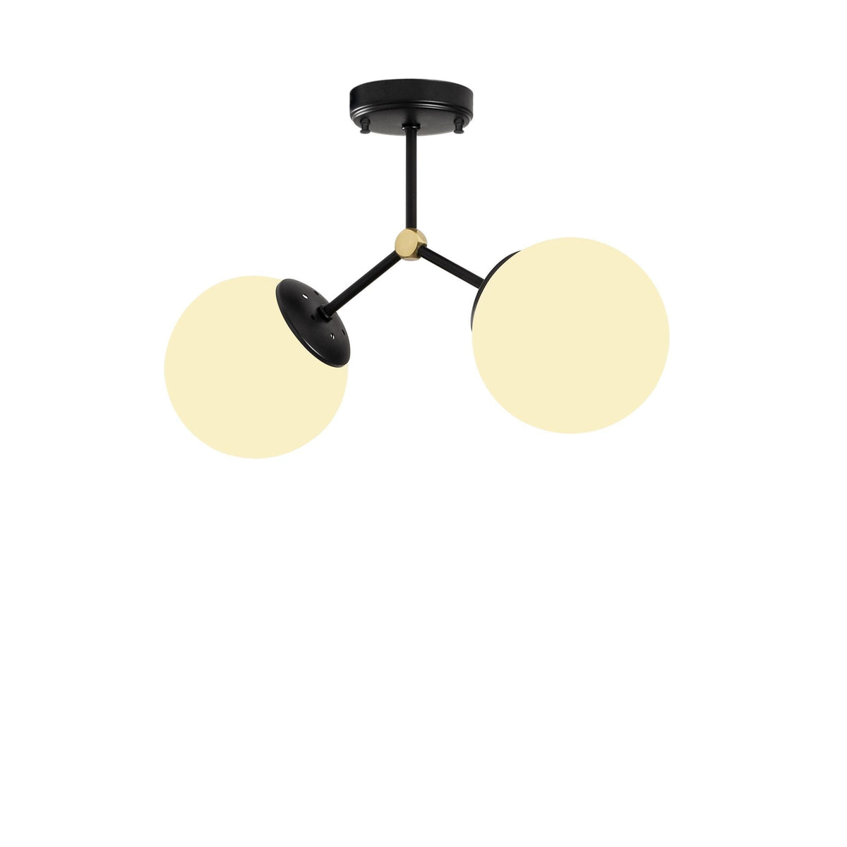 Candelabru, Damar - 6331, Negru / Alb