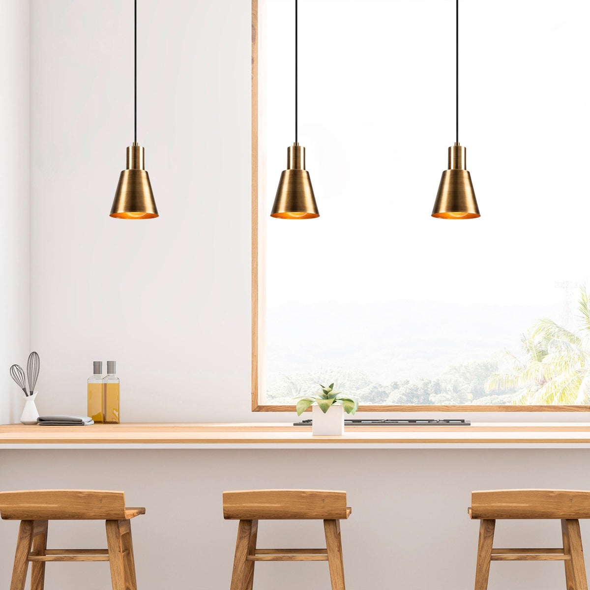 Candelabru, Kem - 6361, Auriu / Negru