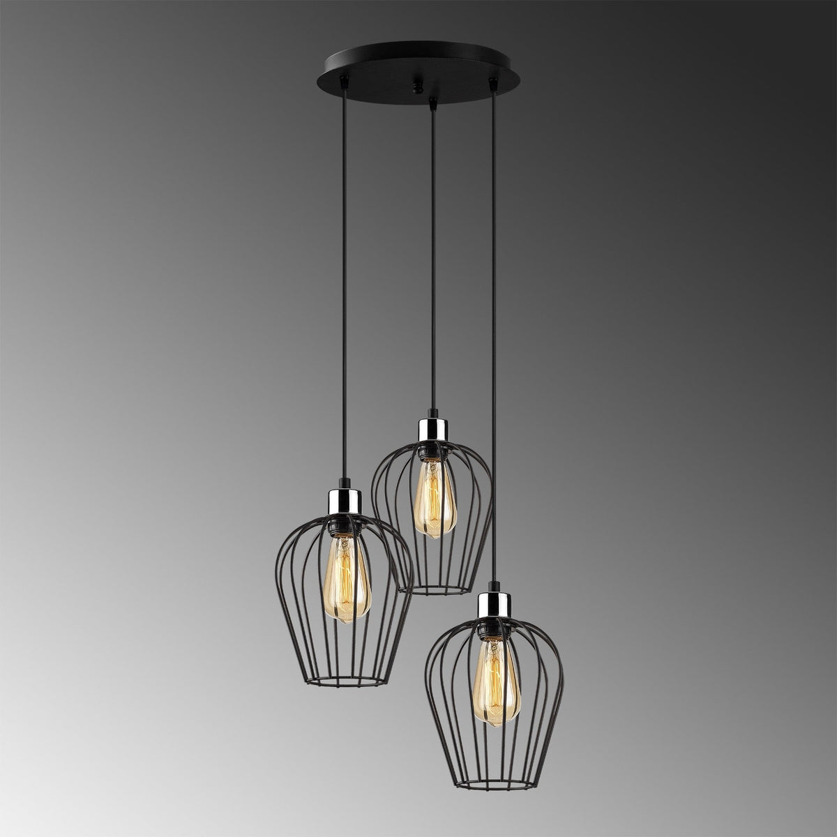 Candelabru, Tel - 6706, Negru