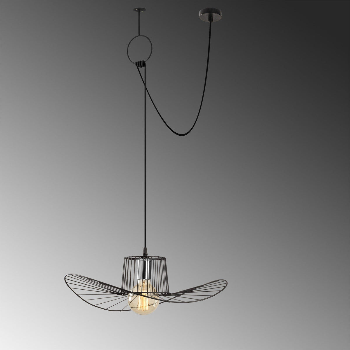 Candelabru, Tel - 6726, Negru