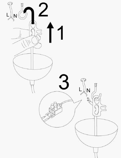 Candelabru, Yıldo - 6866, Negru / Cupru