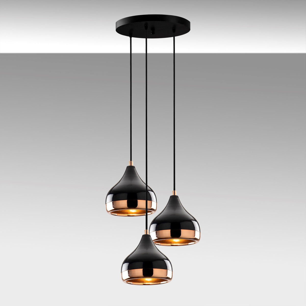Candelabru, Yıldo - 6871, Negru / Cupru