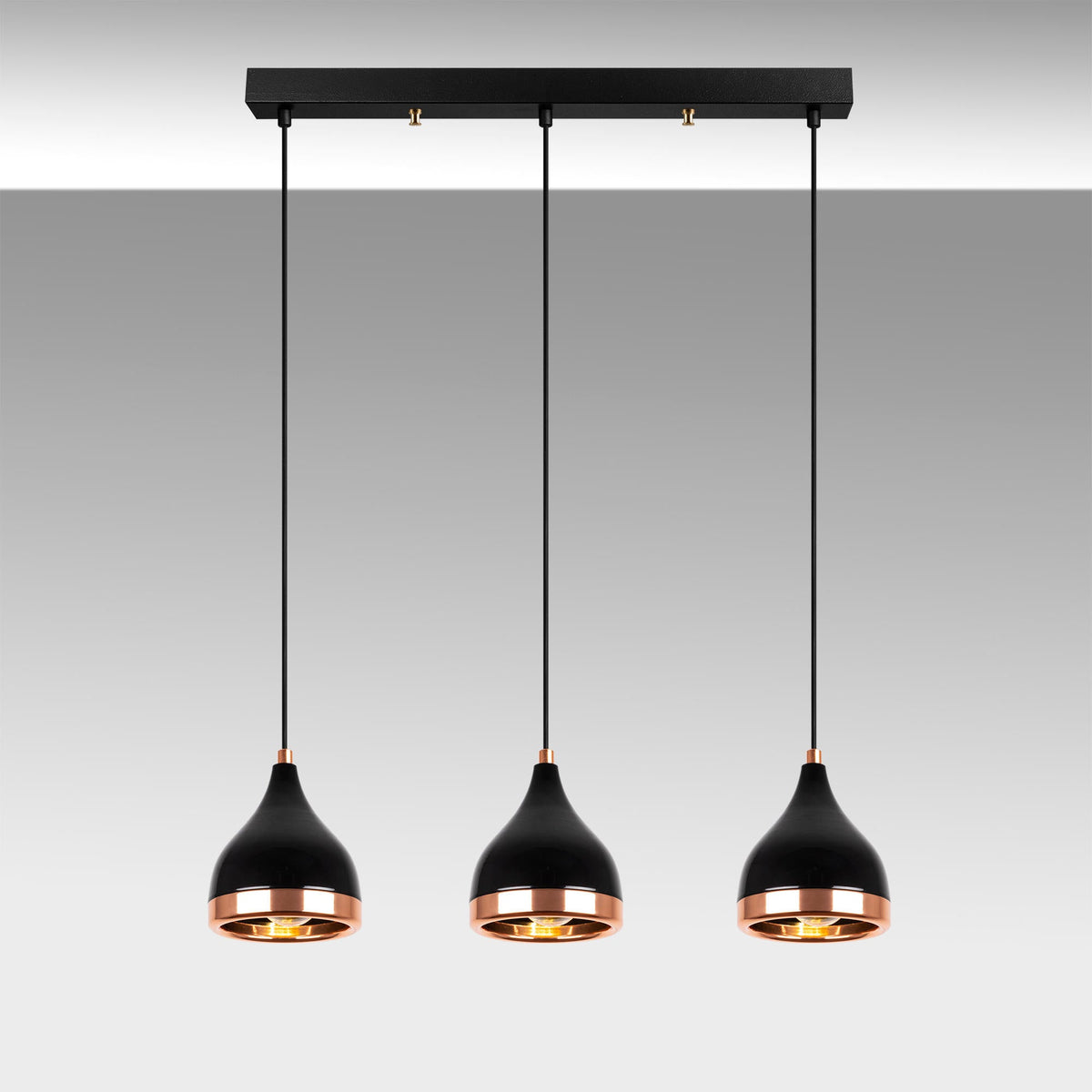 Candelabru, Yıldo - 7041, Negru / Cupru