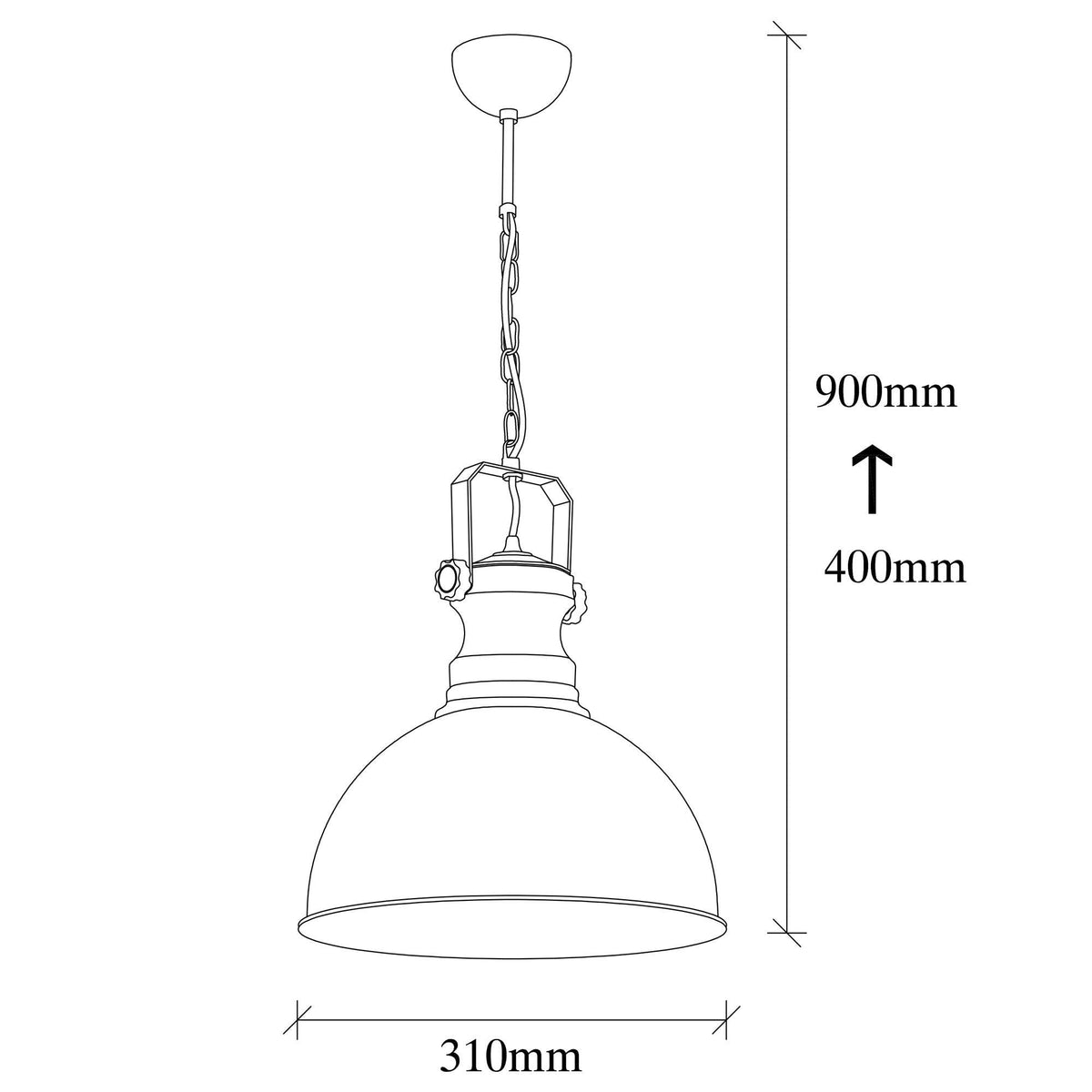 Candelabru, Sağlam - 3710 - 1, Negru