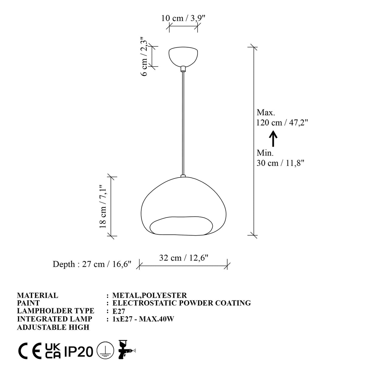Candelabru, Loval-30-Nua, Alb