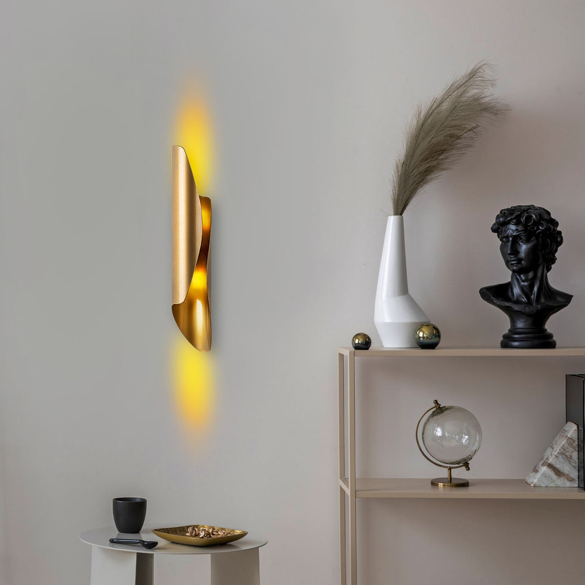 Aplică de perete, Flare - 15357, Auriu