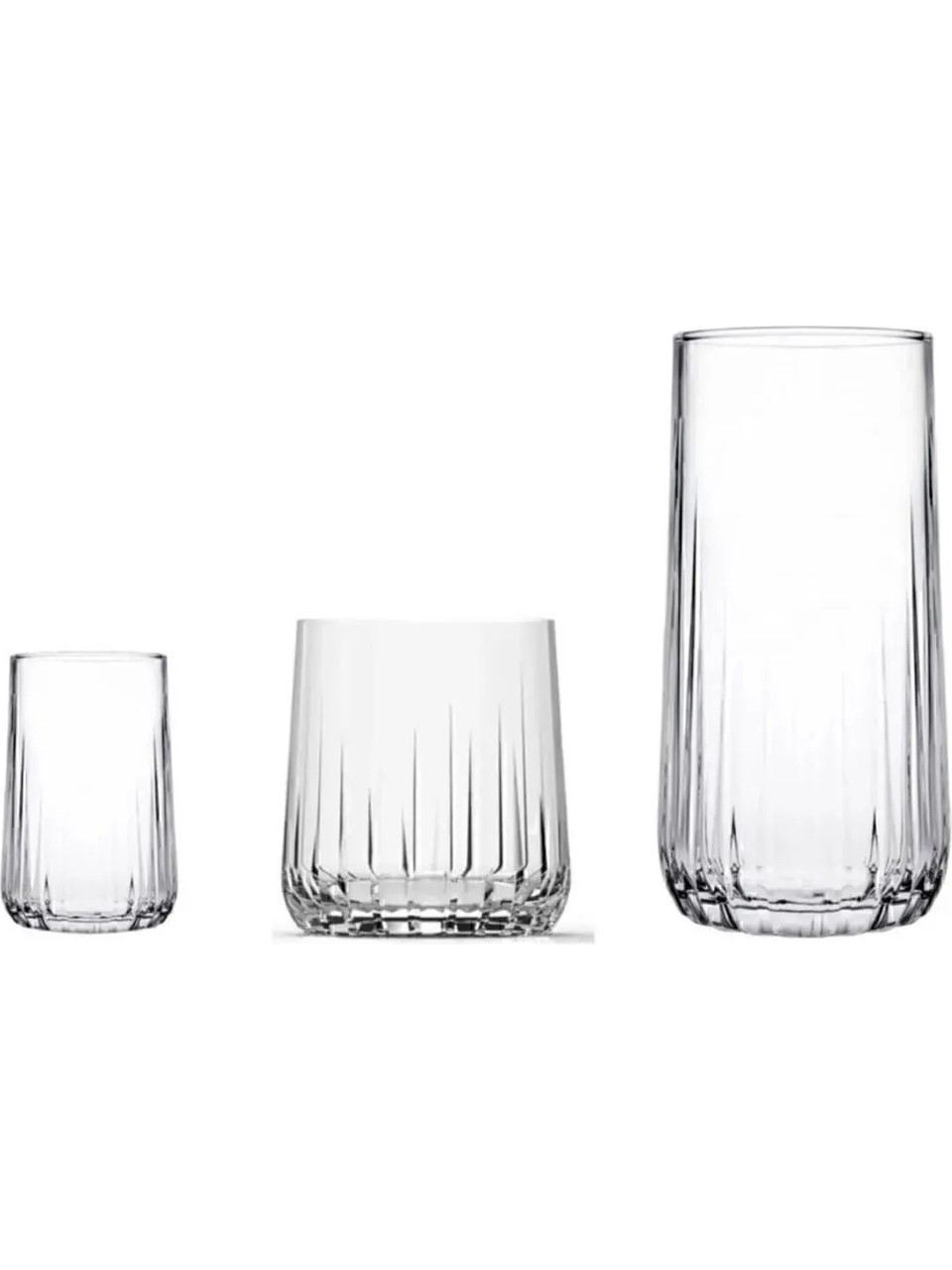 Set pahare (18 piese), Nova 18, Transparent