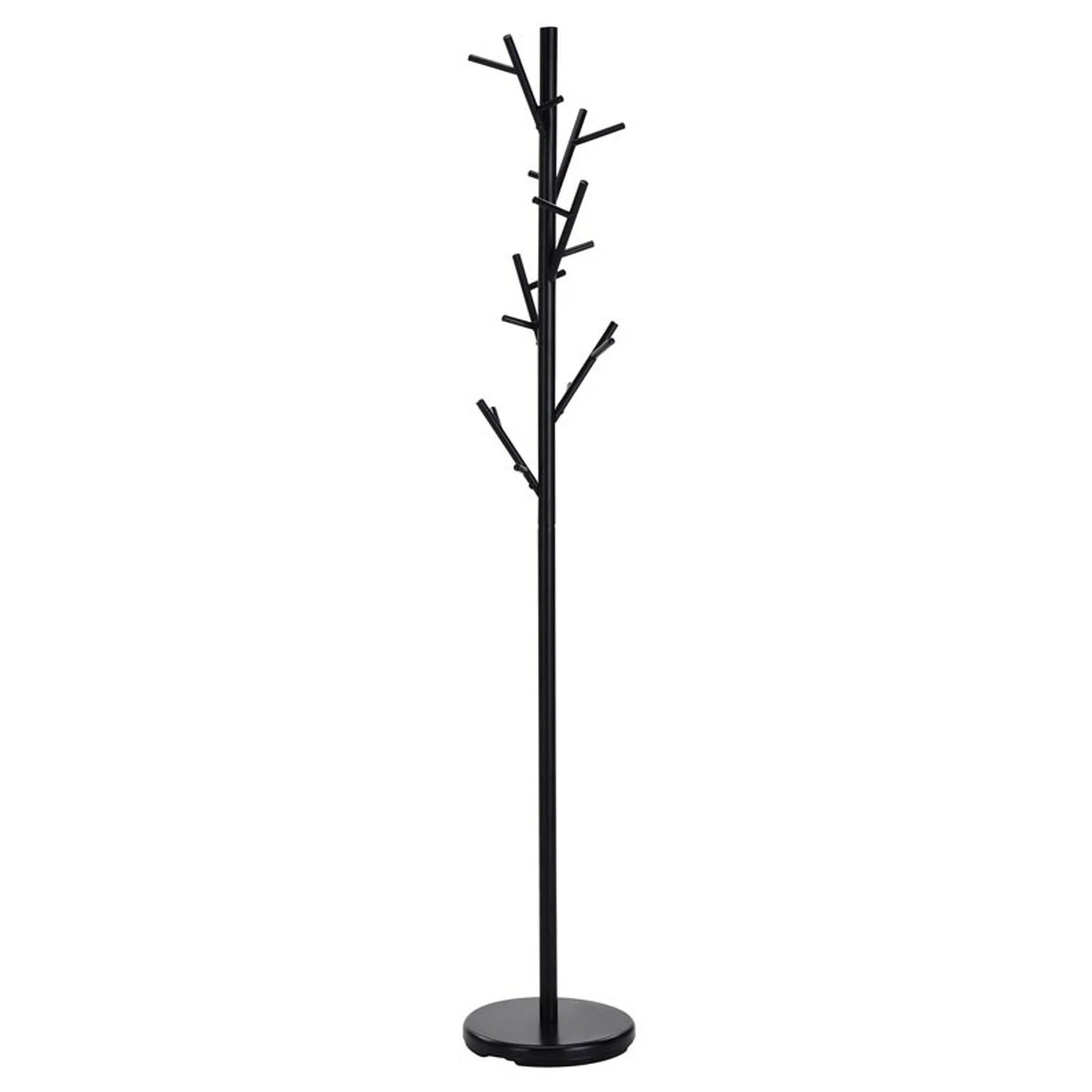Cuier pom W33, negru, otel, 30x176 cm