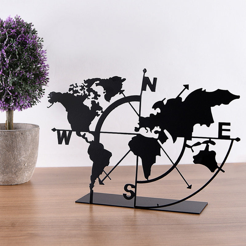 Accesoriu decorativ MAP, negru, metal, 26x18 cm