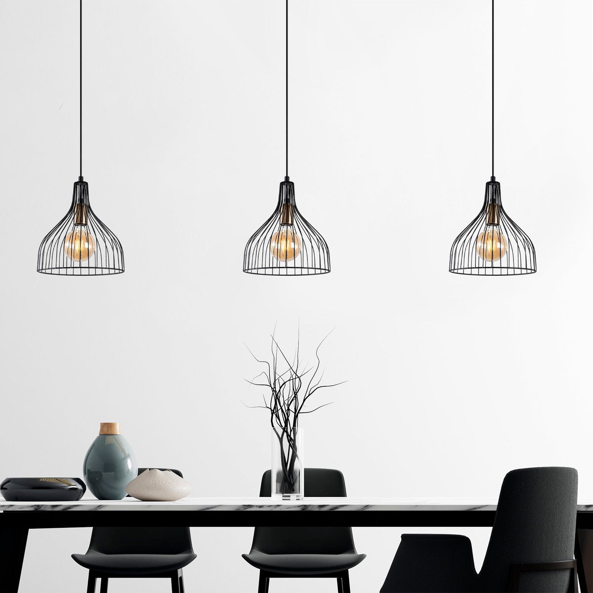 Candelabru, Cafu - 11565, Negru / Antic