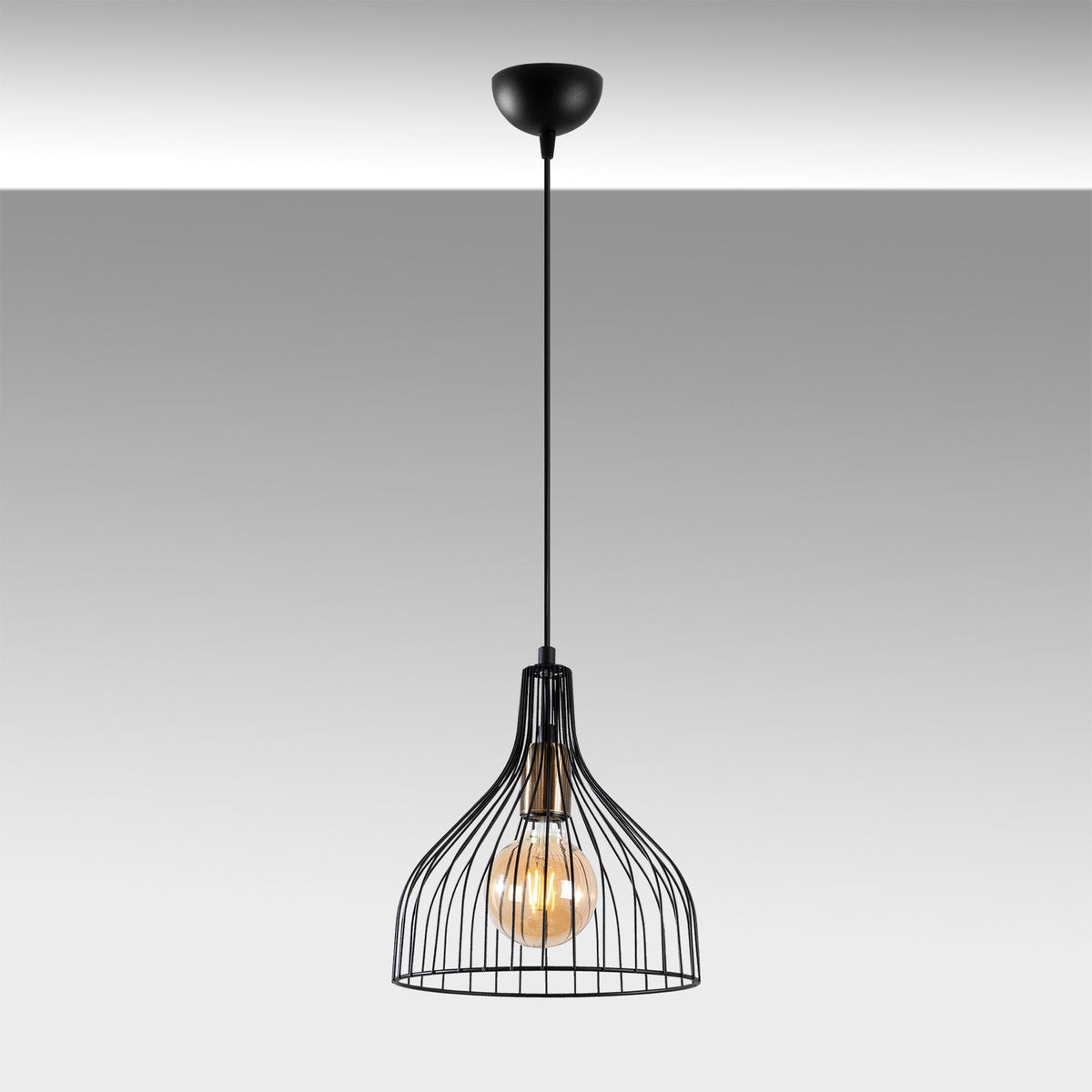 Candelabru, Cafu - 11565, Negru / Antic
