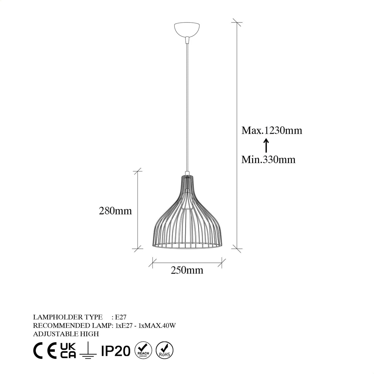 Candelabru, Cafu - 11565, Negru / Antic