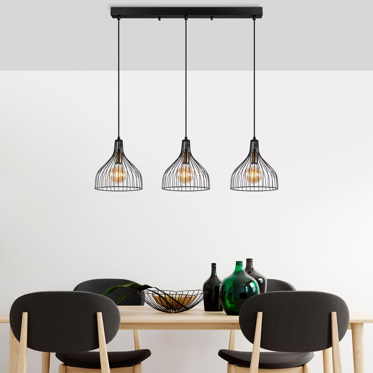 Candelabru, Cafu - 11565 - 1, Negru / Antic