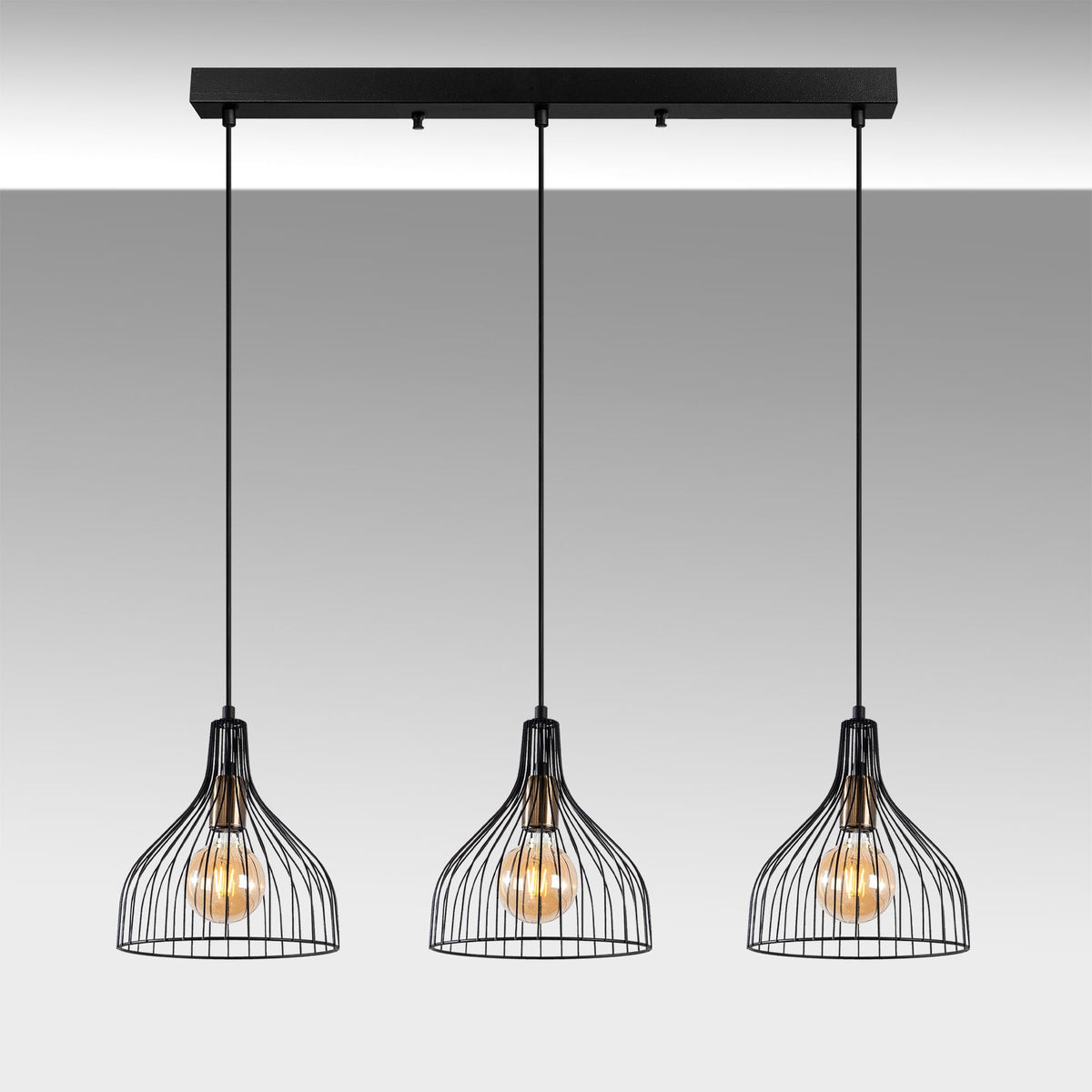 Candelabru, Cafu - 11565 - 1, Negru / Antic