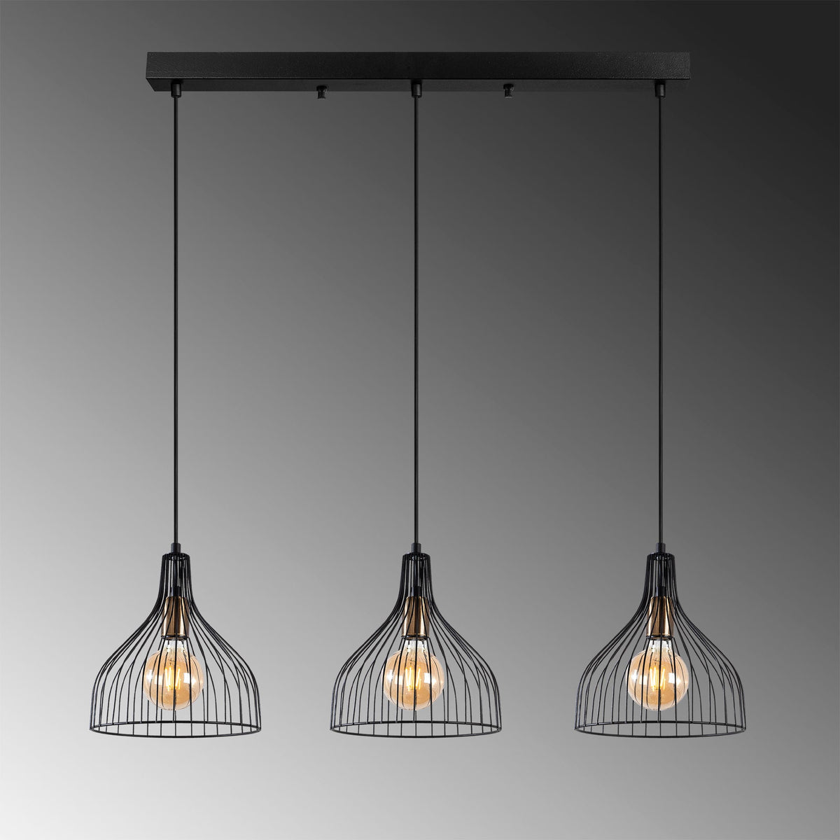 Candelabru, Cafu - 11565 - 1, Negru / Antic