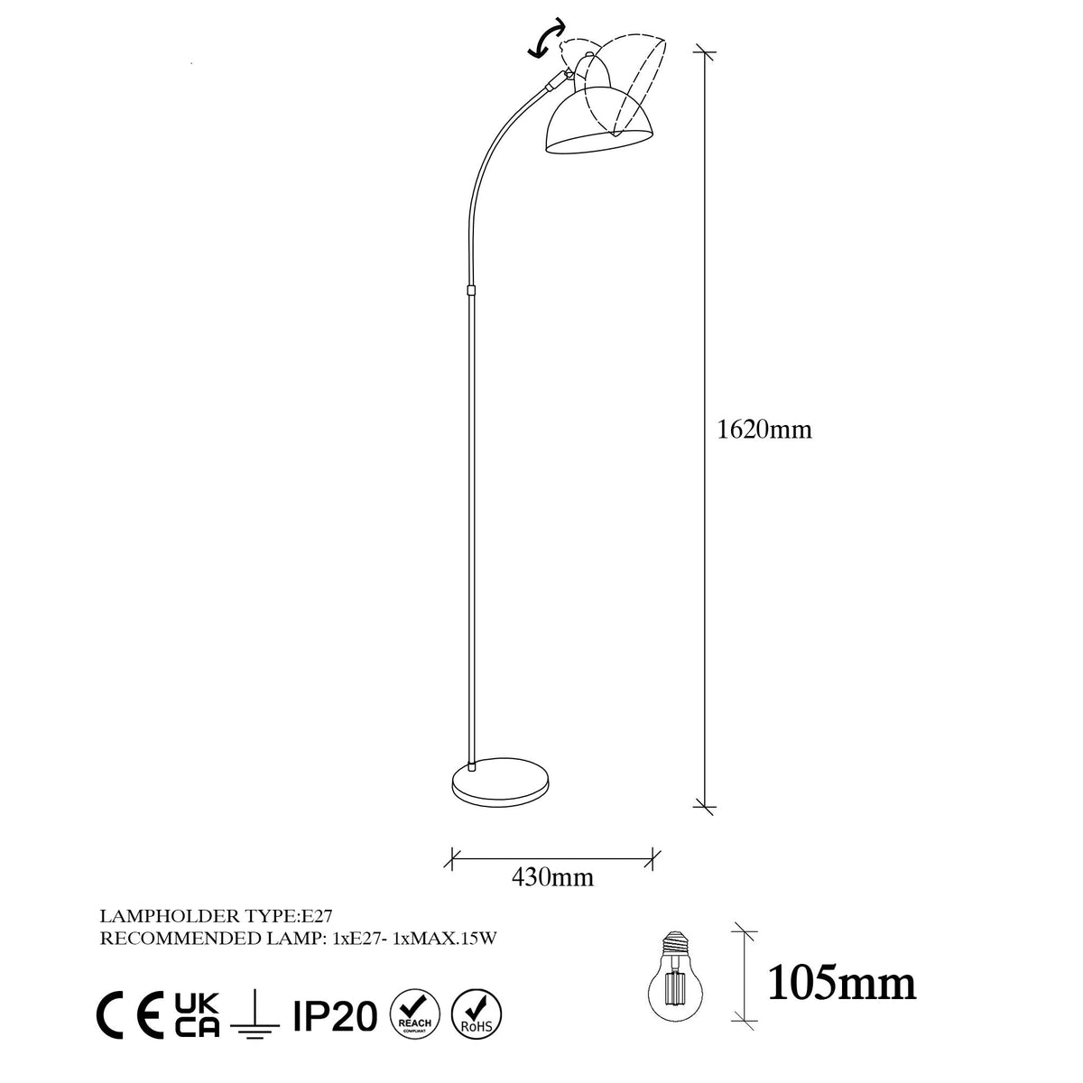 Lampadar, Varzan - 10850, Vintage