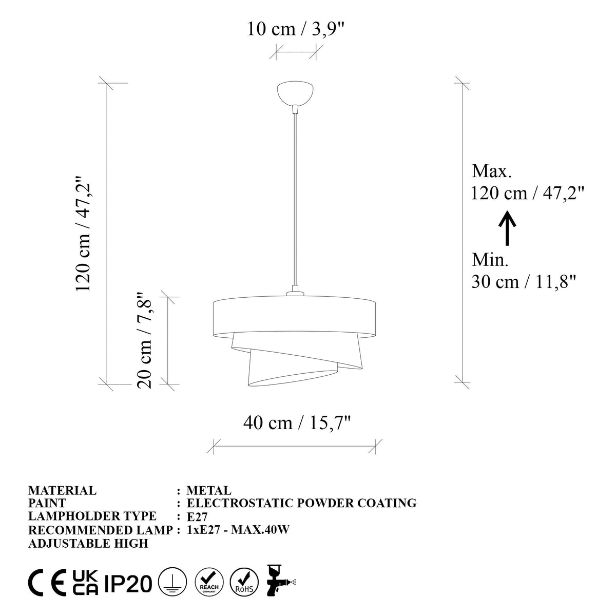 Candelabru, Stage - 14711, Negru