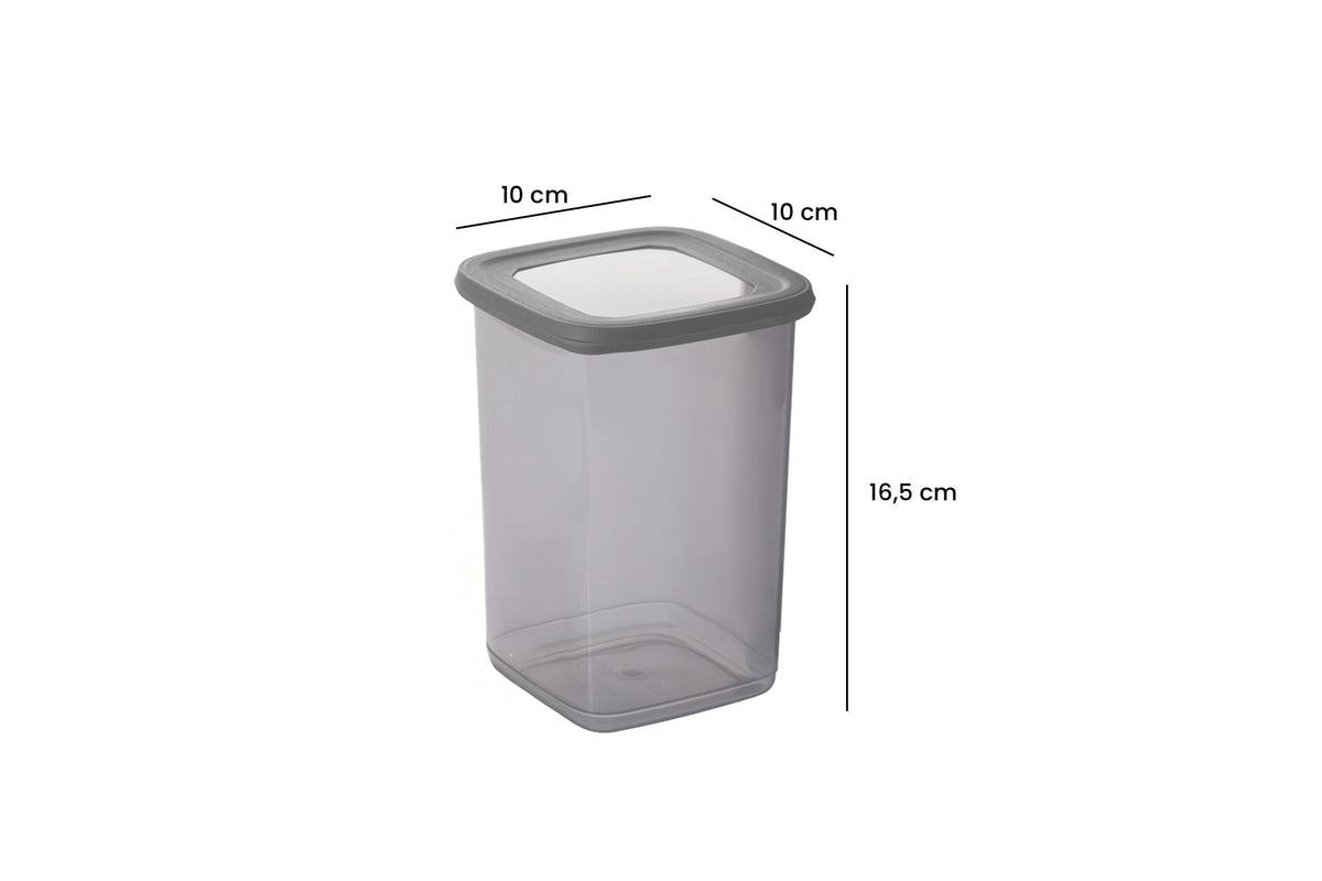 Set cutii depozitare (24 piese), BNMPOLYAS24-51217, Antracit