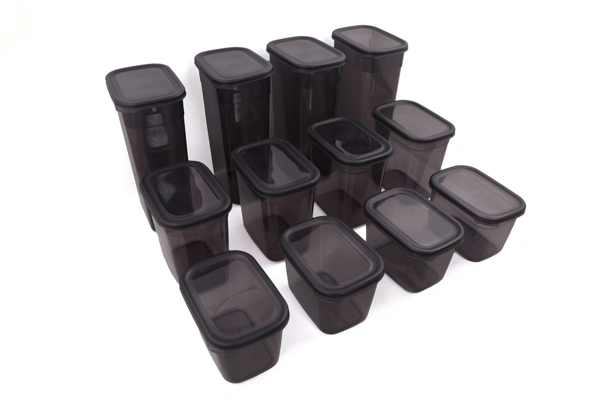 Set cutii depozitare (12 piese), BNMPEGYAR12-13232, Antracit